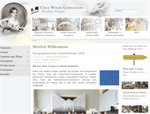 Tablet Screenshot of clara-wieck-gymnasium.eu